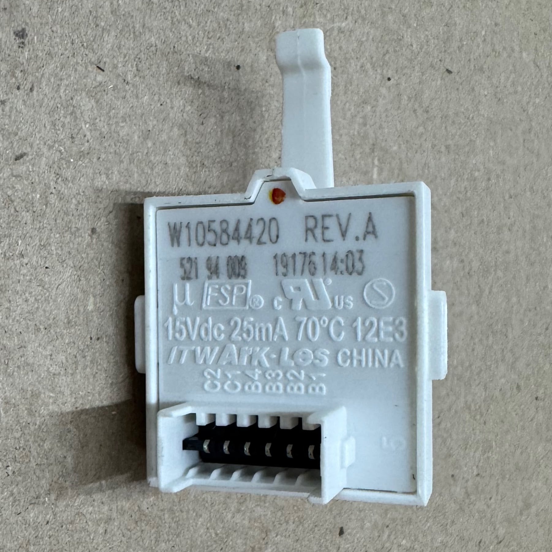 Maytag Washer Cycle Selector Switch W10584420 Maytag Washer Cycle Selector Switch W10584420